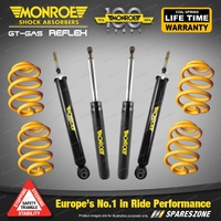 Monroe GT-Gas with Reflex Shocks Lower Springs for Holden Commodore VU VUII 8CYL Ute