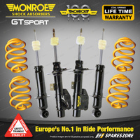 Monroe GT Sport Shocks King Super Low Spring for Holden Statesman WM WMII V6 Sdn