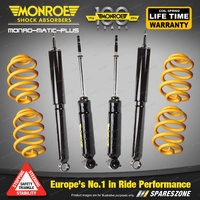 Monroe Shock Absorbers & King Lower Springs for Holden HQ HJ HX 8 CYL WAGON