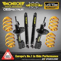 Monroe OESpectrum Shocks & King Lower Springs for Ford Territory SX 4WD S/Wagon