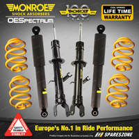 Monroe OE Spectrum Shocks & King Lower Springs for Ford Territory SX RWD S/Wagon