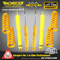 Monroe Gas Magnum TDT Shocks King Raised Springs for Holden Colorado 7 RG 12-16