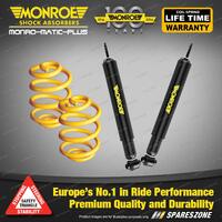 Rear Lower Monroe Shock Absorbers King Springs for NISSAN STANZA A10 SUNNY B310