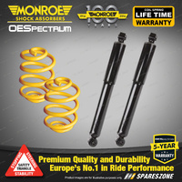 Rear Lowered Monroe Shock Absorbers King Springs for FORD FALCON BA BF II Sedan