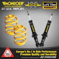 Rear Lowered Monroe Shock Absorbers King Springs for HOLDEN COMMODORE VEII Wagon