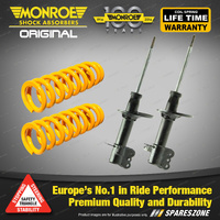 Rear STD Monroe Shock Absorbers King Springs for FORD LASER KN 1.6 1.8 2/99-9/00