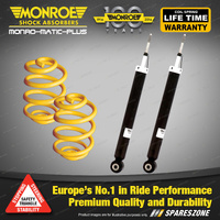 Rear Lowered Monroe Shock Absorbers King Springs for TOYOTA YARIS NCP90 NCP91 93