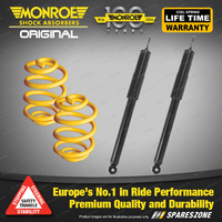 Rear Lowered Monroe Shock Absorbers King Springs for BMW E36 316i Hatch 98-02
