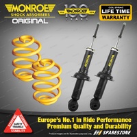 Rear Lower Monroe Shock Absorbers King Springs for NISSAN PULSAR N16 Sedan 00-05