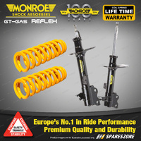 Rear Raised Monroe Shock Absorbers King Spring for NISSAN XTRAIL T30 T30II ST Ti