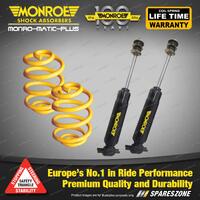 Front Lowered Monroe Shock Absorbers King Springs for HOLDEN TORANA LH UC 8CYL