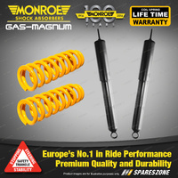 Rear STD Monroe Shock Absorbers King Springs for SSANGYONG MUSSO 4WD Wgn 96-06