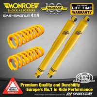 Rear Raised Monroe Shock Absorbers King Spring for LANDROVER DISCOVERY 4WD 91-99