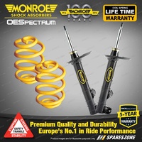 Rear Lowered Monroe Shock Absorbers King Springs for SUBARU FORESTER SG 02-05