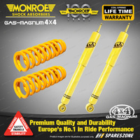 Rear Raised Monroe Shocks + King Springs for Landcruiser Prado GDJ150 500kg+