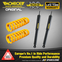 Front Standard Monroe Shock Absorbers + King Springs for Chevrolet Belair Impala