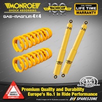 Rear STD Monroe Shock Absorbers King Springs for Mitsubishi Pajero NH NJ 91-96
