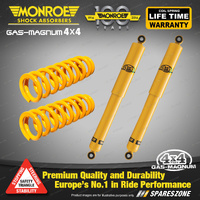 Rear Raised 100-300KG Monroe Shocks King Springs for Isuzu Mu-X UCS UCR 13-21 HD