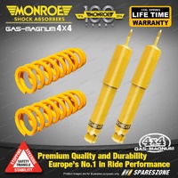 Rear Raised 100-300KG Monroe Shock Absorbers King Springs for Ford Everest UA