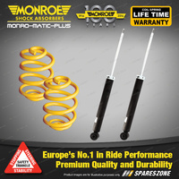 Rear Super Low Monroe Shock Absorbers King Springs for Holden Cruze JH JG 09-16