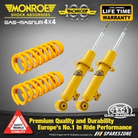 Front Raised 50-100KG Monroe Shocks King Spring for Holden Colorado RG LWN 13-16