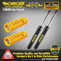 Front Raised Monroe Shock Absorbers King Springs for Jeep Wrangler JK LWB Diesel