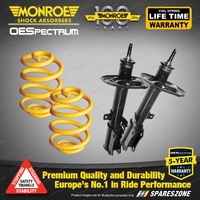 Rear Lowered Monroe Shock Absorbers King Springs for Lexus ES MCV30 01/2004-2005