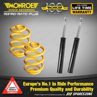 Rear Lowered Monroe Shock Absorbers King Springs for Nissan Pintara U12 89-92