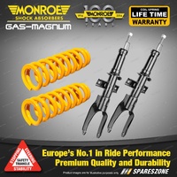 Front Raised Monroe Shock Absorbers King Springs for Volkswagen Amarok 2H 16-On