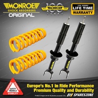Rear Raised Monroe Shock Absorbers King Springs for Kia Sportage SL 8/10-5/12