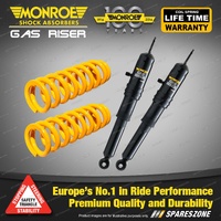 Rear Raised Monroe Shock Absorbers King Springs for Holden Torana LH LX UC 74-79
