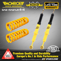 Front STD Monroe Shock Absorbers King Springs for Toyota Hilux KUN126 GUN126