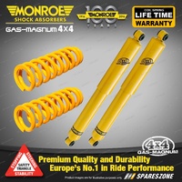 Front Raised Monroe Shock Absorbers King Springs for Mazda BT-50 TF Ute 20-On