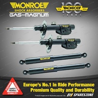 Monroe F + R Gas Magnum Shock Absorbers for Daihatsu Terios J100 DX SX 4WD Wagon