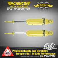 Pair Front Monroe Gas Magnum TDT Shock Absorbers for NISSAN NAVARA D22 4WD Ute