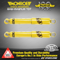 Pair Front Monroe Gas Magnum TDT Shock Absorbers for ROVER LANDROVER 80 4WD