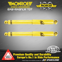 2 x Rear Monroe Gas Magnum TDT Shock Absorbers for Ford Ranger PX 2011 - On