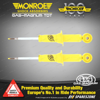 2 x Front Monroe Gas Magnum TDT Shock Absorbers for Ford Ranger PX 2.2 3.2 18-22
