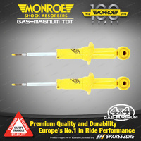 2 x Front Monroe Gas Magnum TDT Shock Absorbers for Ford Ranger PX 2.2 3.2 15-22