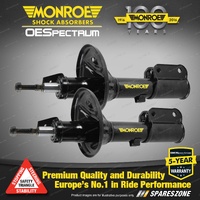 Front LH + RH Monroe OESpectrum Shock Absorbers for Holden Astra Hatchback PJ
