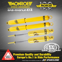 Monroe F + R Gas Magnum TDT Shock Absorbers for Holden Rodeo KB4 KBD4 4WD