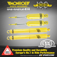 Monroe F +R Gas Magnum TDT Shock Absorbers for Nissan Navara D22 DX ST-R 4WD Ute
