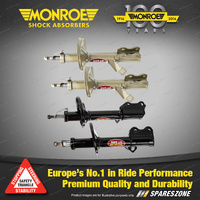 Monroe F +R Reflex Shock Absorbers for Toyota Corolla AE 80 82 Sedan Hatch Coupe