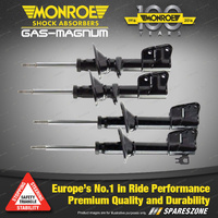 Monroe F + R Gas Magnum Shock Absorbers for Rover Landrover Freelander XE 4WD