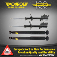 Monroe F + R Shock Absorbers for Renault Koleos PFi 2WD 4WD S/Wagon