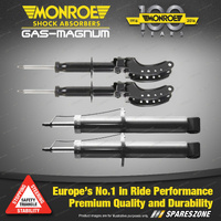 Monroe F + R Gas Magnum Shock Absorbers for Audi Q7 3.0i 3.6i 4.2i 4WD S/Wagon