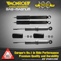 Monroe F + R Gas Magnum Shock Absorbers for Toyota Landcruiser Prado 95 series