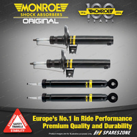 Monroe F + R Original Shock Absorbers for Volkswagen Golf Series V VI Hatchback