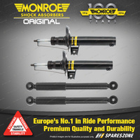 Monroe F + R Original Shock Absorbers for Volkswagen Caddy 1.6ltr 1.9ltr TDi Van