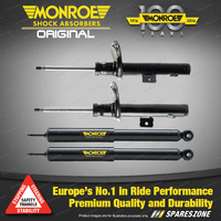 Monroe F + R Original Shock Absorbers for Peugeot Partner Ranch B9P Van 04-08